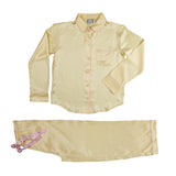 Topaz Yellow Silk Pyjamas