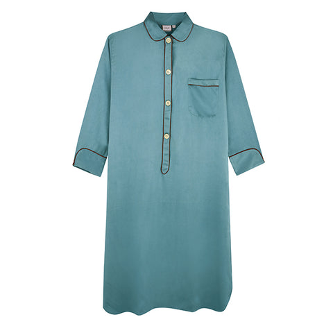 Blue Lapis Silk Nightshirt