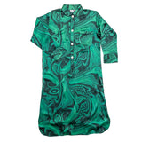 Malachite Silk Nightshirt