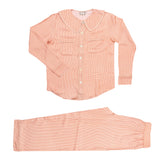 Constance Blush Check Silk PJs