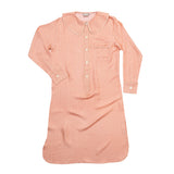 Constance Blush Check Silk Nightshirt