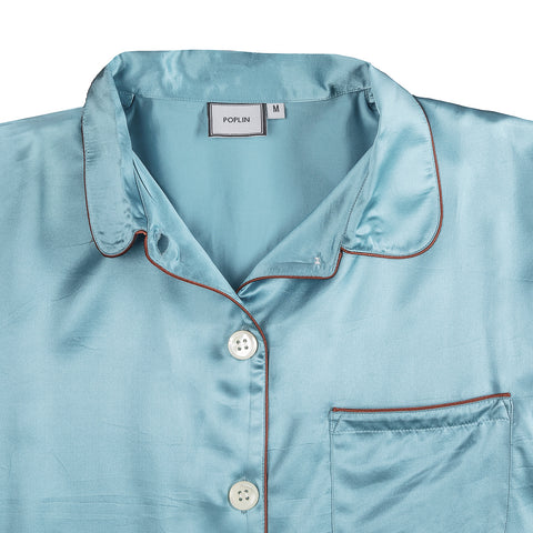 Blue Lapis Silk PJs